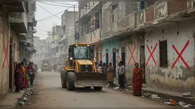 बरेली में अवैध कब्जों पर गरजा नगर निगम का बुलडोजर: सैकड़ों मकानों पर लगे लाल निशान, हड़कंप