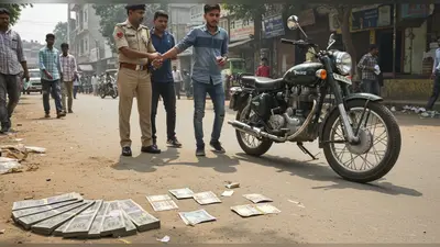 अलीगढ़: पुलिस लिखी बुलेट पर आए, नकली 500 के नोटों की छह गड्डियों संग एक धराया, दूसरा भागा!