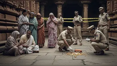 मंदिर में जहरीली मिठाई से मातम: कई की मौत, साजिश का शक, पुलिस ने गैर इरादतन हत्या का मामला दर्ज किया, जांच शुरू