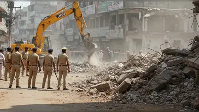 मेरठ सेंट्रल मार्केट में बड़ा एक्शन: 661/6 कॉम्प्लेक्स ध्वस्त, बाजार बना छावनी