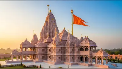 अयोध्या में ऐतिहासिक पल: श्रीराम जन्मभूमि में भव्य मंदिरों का निर्माण पूरा, ध्वजदंड और कलश स्थापित
