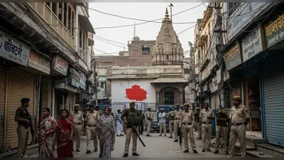 अलीगढ़ में धार्मिक तनाव: मंदिरों पर ‘आई लव मोहम्मद’ लिखने वाले की तलाश में पुलिस, चप्पे-चप्पे पर पीएसी तैनात