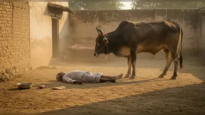 यूपी: जिस सांड को खिलाई थी रोटी, उसी ने बुजुर्ग को पटककर मार डाला; दिल दहलाने वाला वीडियो वायरल