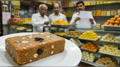 देवीराम स्वीट्स की मेवाबाइट में निकला कीड़ा: ग्राहकों के भरोसे को लगा झटका, FSDA टीम ने थमाया नोटिस