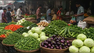 सब्जियों के दाम धड़ाम! भिंडी-गोभी 20 से 50 रुपये सस्ती, बैंगन और खीरा का जानें ताजा भाव