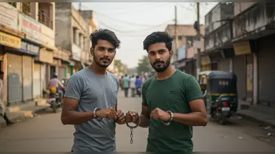 औरैया में ‘जय-वीरू’ बने युवकों ने हथकड़ी संग बनाई रील, पुलिस जांच में जुटी