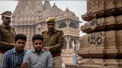 अलीगढ़: मंदिरों पर ‘आई लव मोहम्मद’ लिखने वाले युवक गिरफ्तार, मुस्लिम पक्ष को फंसाने की साजिश का खुलासा