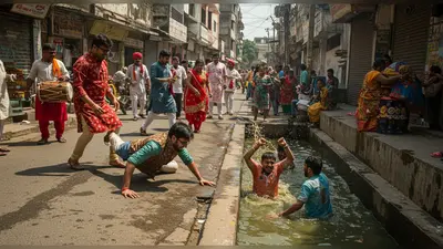 शर्मनाक बारात: सड़क पर लोटकर नाचे, नाली में कूदकर किया डांस, वीडियो देखकर लोग हुए शर्मिंदा!