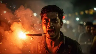 मुंह में रॉकेट रखकर किया खतरनाक स्टंट, भयानक हादसे का शिकार हुआ युवक!