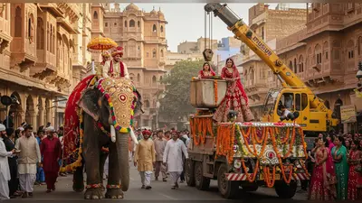 जोधपुर का अजब-गजब मायरा: जब भाई हाथी पर और बहन क्रेन पर पहुंची, सोशल मीडिया पर मचा धमाल!