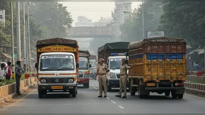 दिल्ली-आज से दूसरे राज्यों के पुराने वाहनों की एंट्री बैन:BS-3 के कॉमर्शियल व्हीकल की एंट्री रोकी; पॉल्यूशन रोकने के लिए फैसला