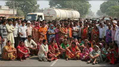 यूपी: दूध के टैंकर से कुचलकर मासूम की मौत, न्याय के लिए सड़क पर उतरे परिजन, लगाया भीषण जाम
