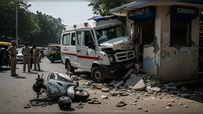 बेंगलुरु में तेज रफ्तार का कहर: बेकाबू एंबुलेंस ने पति-पत्नी को घसीटा, चौकी में घुसकर दोनों की दर्दनाक मौत