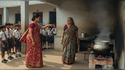उन्नाव: मिड-डे मील पर रसोइये से भिड़ी शिक्षिका निलंबित, वीडियो वायरल होने पर हुई बड़ी कार्रवाई