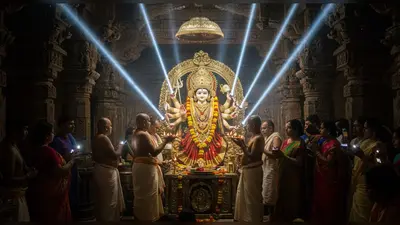 विंध्यधाम में 15 घंटे का ब्लैकआउट: मोबाइल की रोशनी में हुई मां विंध्यवासिनी की शयन और मंगला आरती, भक्तों में भारी नाराजगी