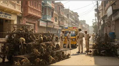 यूपी में बंदरों का आतंक: तीन दर्जन पकड़े गए, अब नगर निगम के सामने बड़ी चुनौती – आखिर जाएं तो जाएं कहां?