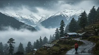 उत्तराखंड के 7 जिलों में बारिश:ऊंचाई वाले इलाकों में बर्फबारी, निचले क्षेत्रों में कोहरा; ठंड बढ़ी