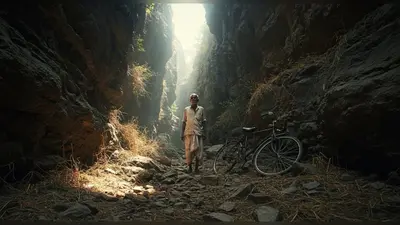 77 साल के बुजुर्ग की हैरान कर देने वाली कहानी: साइकिल सहित 40 फीट गहरी खाई में फंसे, फिर ऐसे बची जान