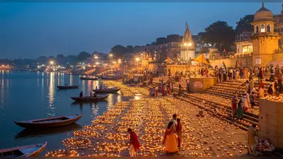 देव दीपावली आज…शाम 5.15 बजे शुरू होगा मेगा शो:20 लाख टूरिस्ट पहुंचे, गंगा के घाटों पर सजने लगे दीये