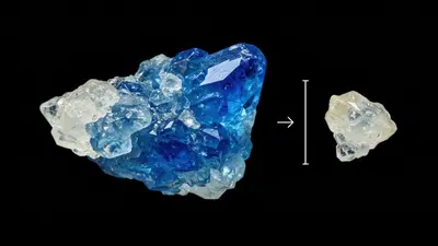 क्रिस्टलन का जल क्या है और यह पदार्थों का रंग कैसे बदलता है