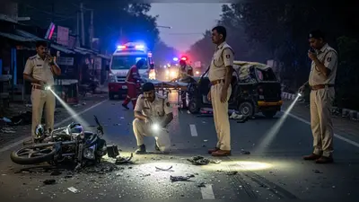बाराबंकी में सड़क हादसों का कहर: दो की मौत, दो गंभीर घायल; आरोपी चालकों की तलाश में पुलिस