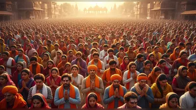 अयोध्या की 14 कोसी परिक्रमा में उमड़ा जनसैलाब, राम नाम के जयकारों से गूंजी पूरी नगरी