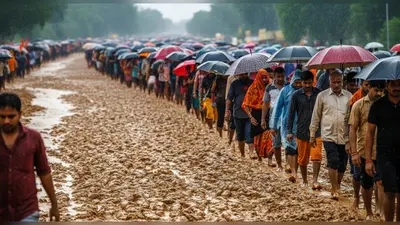 अयोध्या में 14 कोसी परिक्रमा: बारिश और कीचड़ भी नहीं डिगा पाई 10 लाख श्रद्धालुओं का अटूट विश्वास