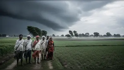 यूपी में मोंथा का यूटर्न: अचानक बदली फिजा, बूंदाबांदी और तेज हवाओं से तापमान गिरा, किसानों की बढ़ी चिंता