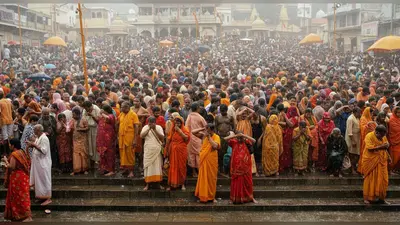 अयोध्या में उमड़ा आस्था का सैलाब: 10 लाख श्रद्धालुओं से पटे घाट, बारिश में 42 किमी परिक्रमा कर माथे पर लगाई मिट्टी